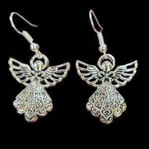 Angel with Halo Earrings